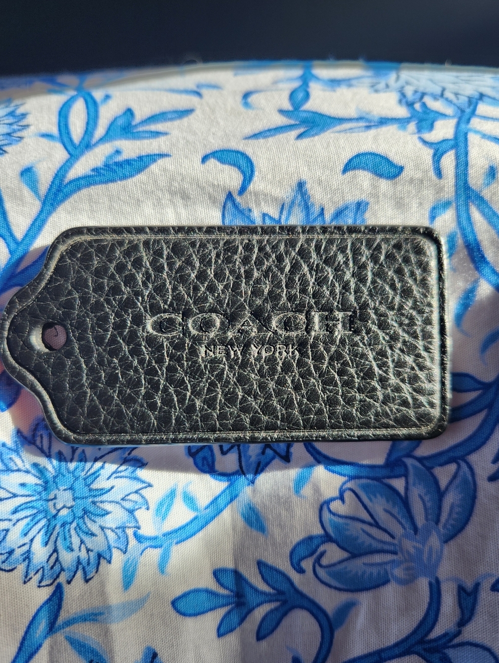 Coach Leather Tag